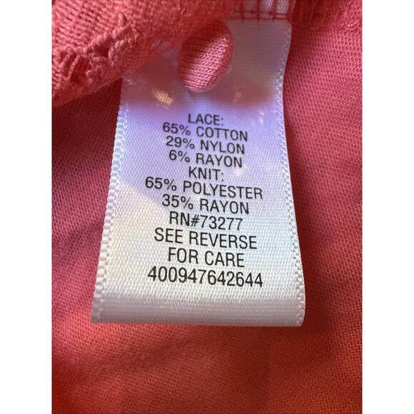 Princess Vera Wang Tank Top Women's XL Lace Collar Sleeveless - Picture 5 of 9